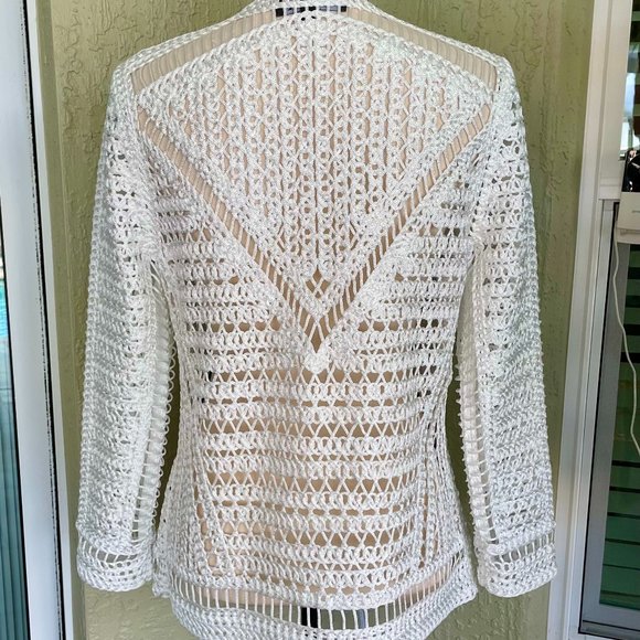 Stunning  Berek Shimmery White Jacket - Picture 3 of 4